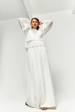 Store Maison Guillemette JUPE LONGUE PIA - COLLECTION BLANCHE