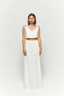 Store Maison Guillemette JUPE LONGUE PIA - COLLECTION BLANCHE