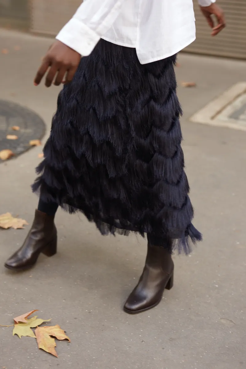 New Maison Guillemette JUPE PACOME MARINE