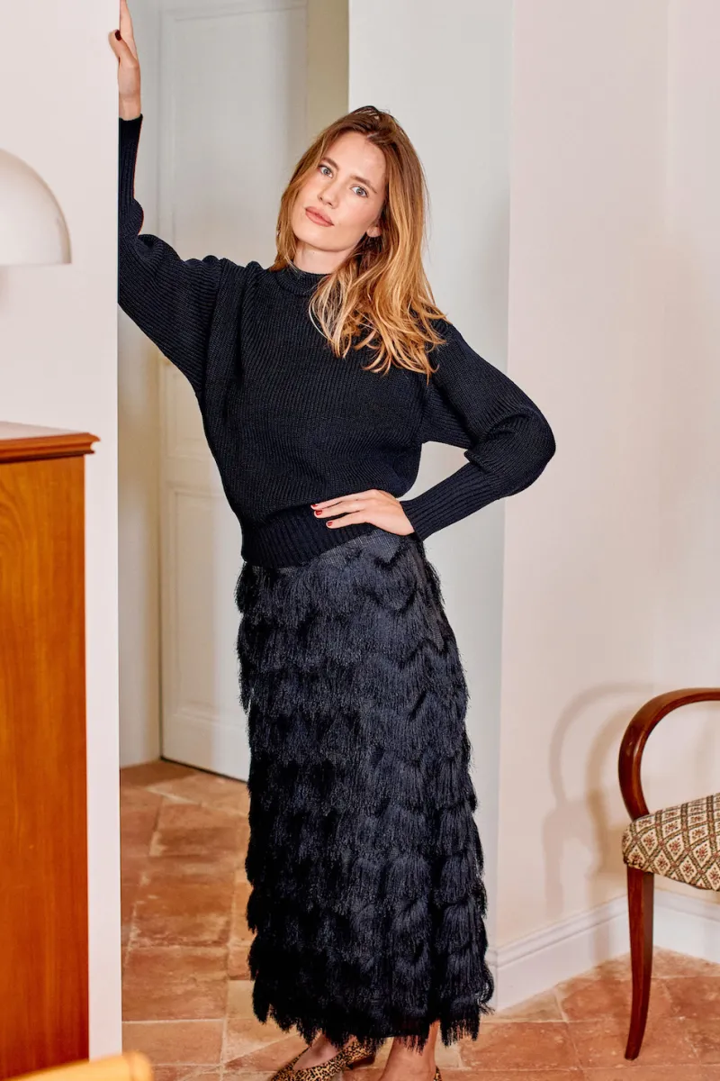 New Maison Guillemette JUPE PACOME MARINE