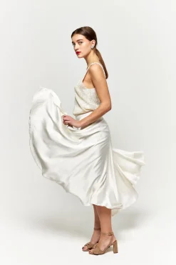 Best Sale Maison Guillemette JUPE SOFIA - COLLECTION BLANCHE