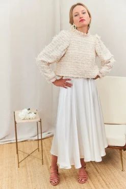 Best Sale Maison Guillemette JUPE SOFIA - COLLECTION BLANCHE