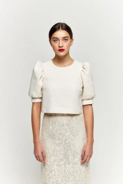 Hot Maison Guillemette JUPE SWING LONGUE - COLLECTION BLANCHE