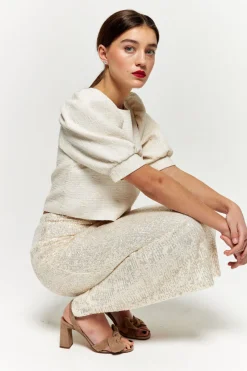 Hot Maison Guillemette JUPE SWING LONGUE - COLLECTION BLANCHE