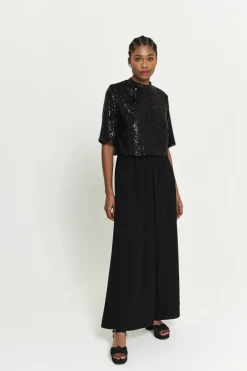 Cheap Maison Guillemette PANTALON ARLETTE NOIR - LES EMBLEMATIQUES