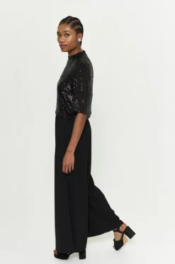 Cheap Maison Guillemette PANTALON ARLETTE NOIR - LES EMBLEMATIQUES