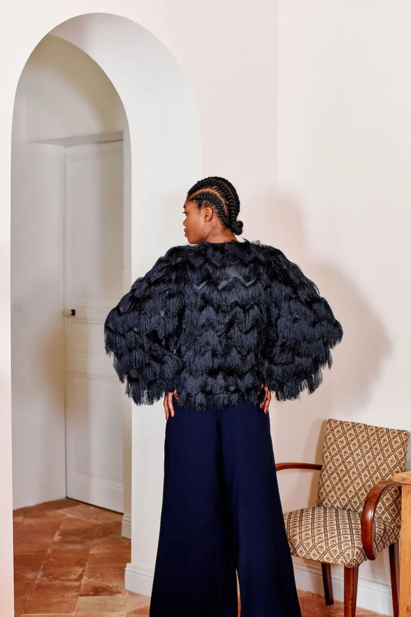 Cheap Maison Guillemette PANTALON GUSTAVE MARINE - LES EMBLEMATIQUES