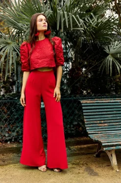 Cheap Maison Guillemette PANTALON GUSTAVE ROUGE