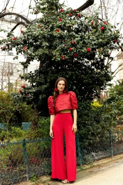 Cheap Maison Guillemette PANTALON GUSTAVE ROUGE