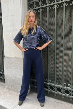 Clearance Maison Guillemette PANTALON PAULA MARINE