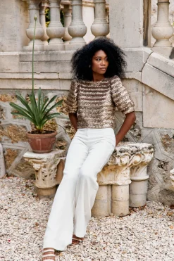 Outlet Maison Guillemette PANTALON SUZIE - COLLECTION BLANCHE