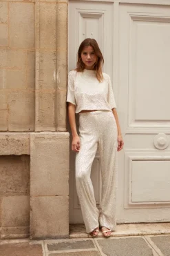 Shop Maison Guillemette PANTALON SWING - COLLECTION BLANCHE