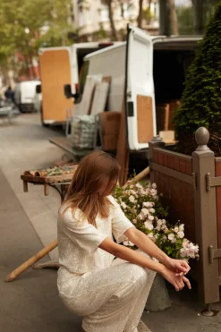 Shop Maison Guillemette PANTALON SWING - COLLECTION BLANCHE