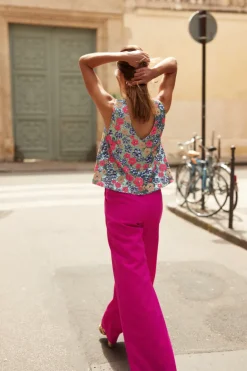 New Maison Guillemette PANTALON TARA ROSE PODIUM