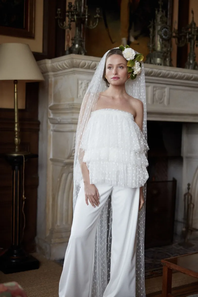 Outlet Maison Guillemette PANTALON TOSCANE - COLLECTION BLANCHE