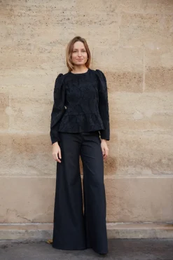 Fashion Maison Guillemette PANTALON XL DENIM NOIR