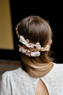 Sale Maison Guillemette PICS A CHEVEUX GRACE ROSE PALE - COLLECTION BLANCHE