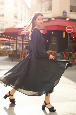 Best Maison Guillemette ROBE GEORGES NOIRE - LES EMBLEMATIQUES