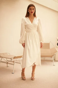 Cheap Maison Guillemette ROBE GRETA - COLLECTION BLANCHE