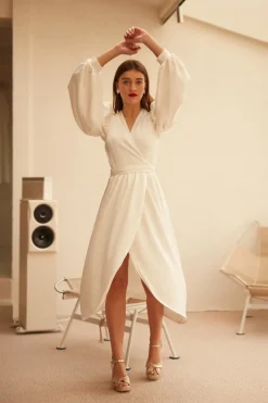 Cheap Maison Guillemette ROBE GRETA - COLLECTION BLANCHE