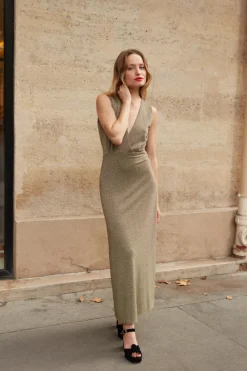 Outlet Maison Guillemette ROBE JERSEY OR