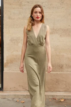 Outlet Maison Guillemette ROBE JERSEY OR