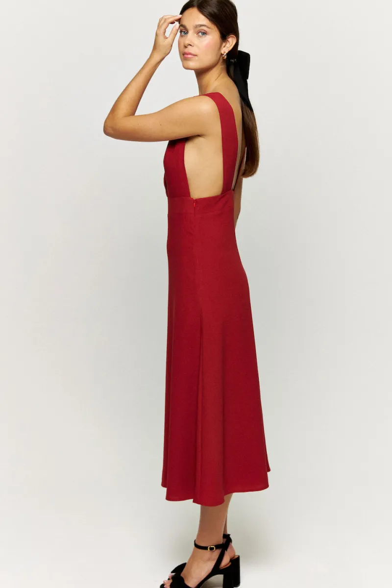 Shop Maison Guillemette ROBE LISANDRE ROUILLE SOLAIRE