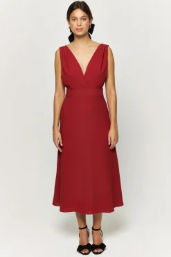 Shop Maison Guillemette ROBE LISANDRE ROUILLE SOLAIRE