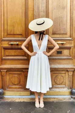 Outlet Maison Guillemette ROBE LYNE - COLLECTION BLANCHE