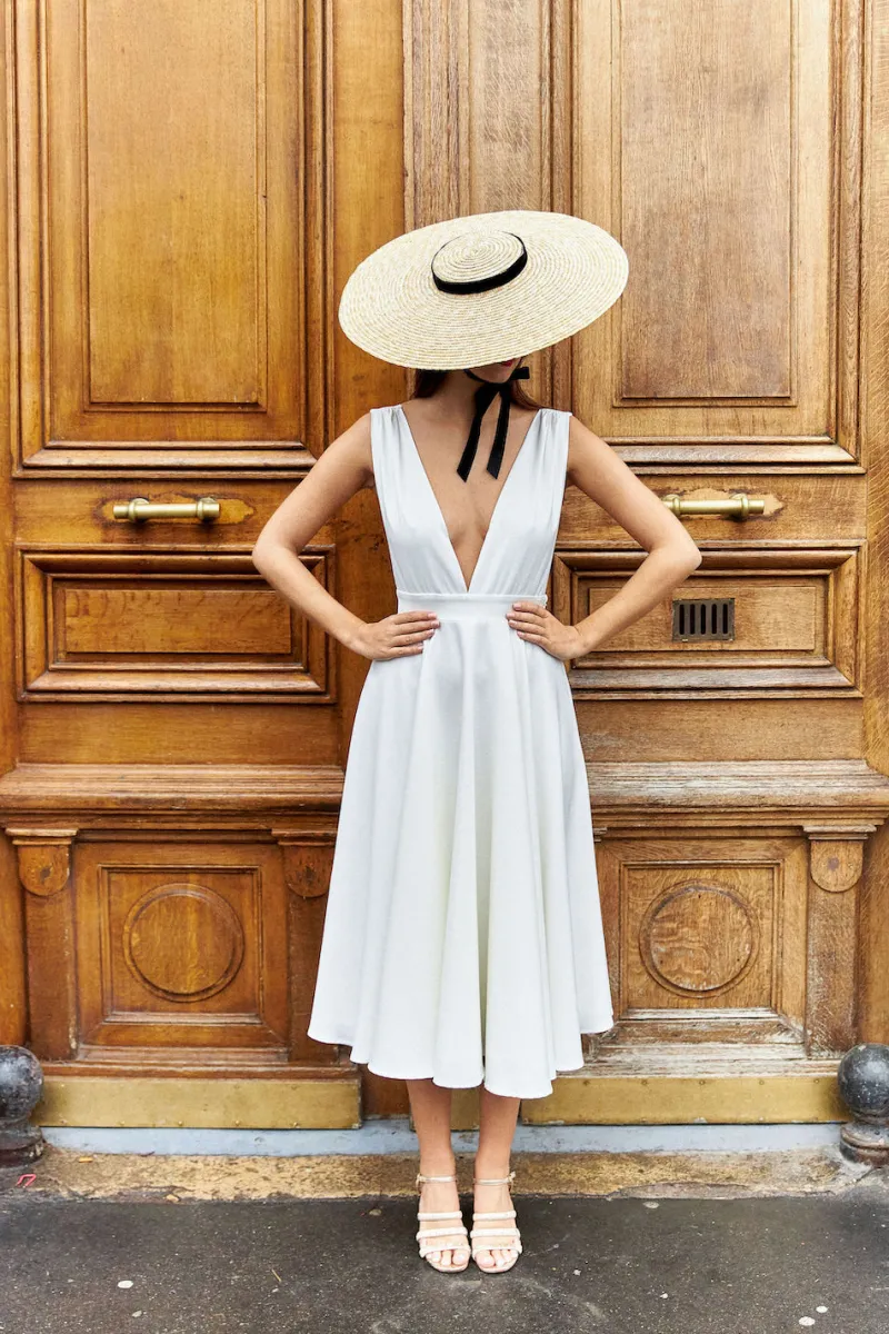 Outlet Maison Guillemette ROBE LYNE - COLLECTION BLANCHE