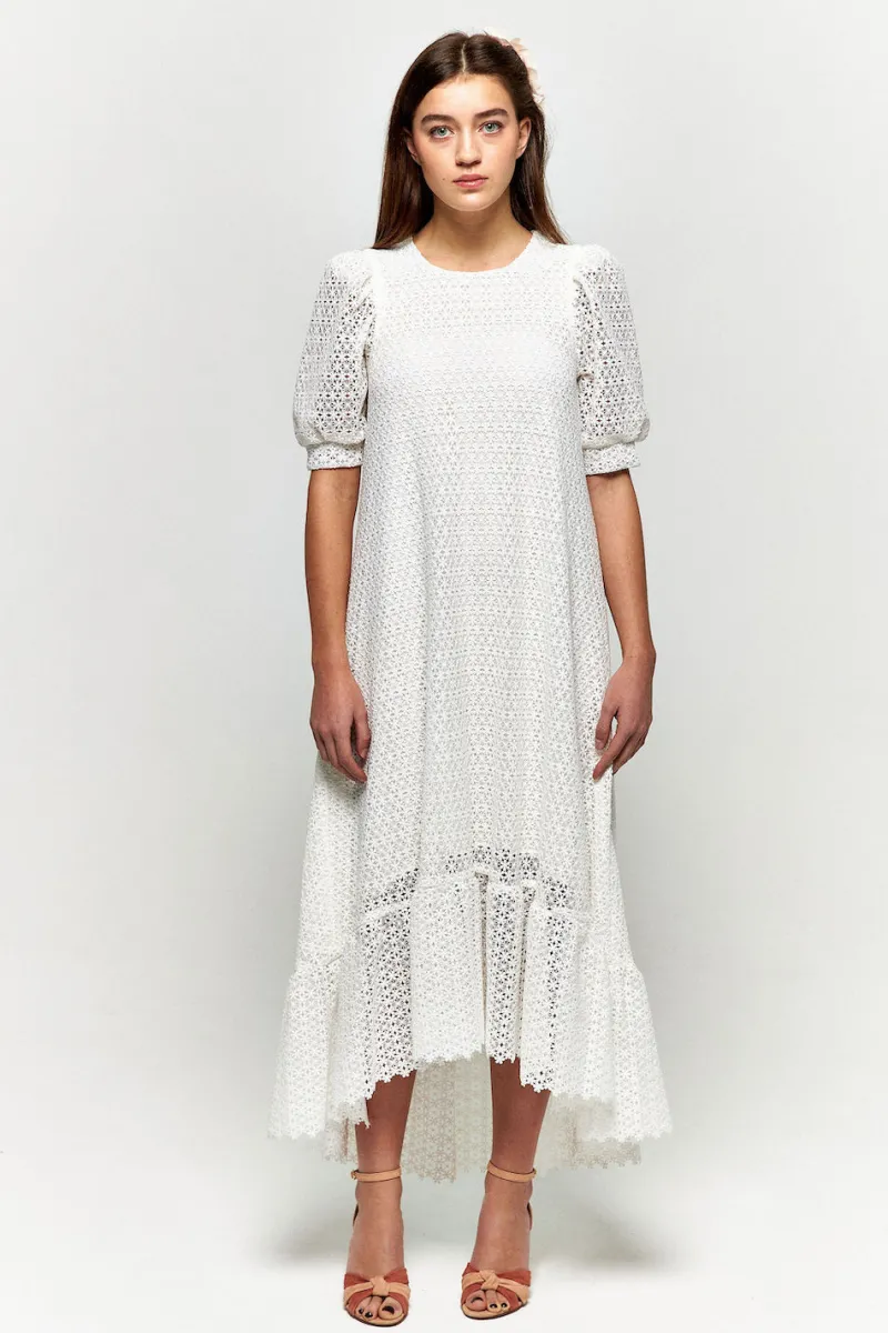 Discount Maison Guillemette ROBE MADDY - COLLECTION BLANCHE