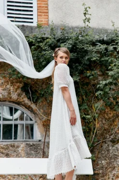 Discount Maison Guillemette ROBE MADDY - COLLECTION BLANCHE