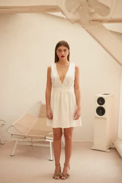 Cheap Maison Guillemette ROBE SEVILLA - COLLECTION BLANCHE