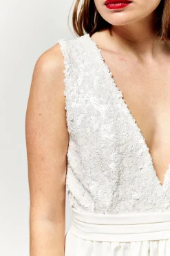 Cheap Maison Guillemette ROBE SEVILLA - COLLECTION BLANCHE