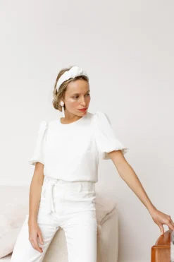 Flash Sale Maison Guillemette SERRE TETE AMORE - COLLECTION BLANCHE