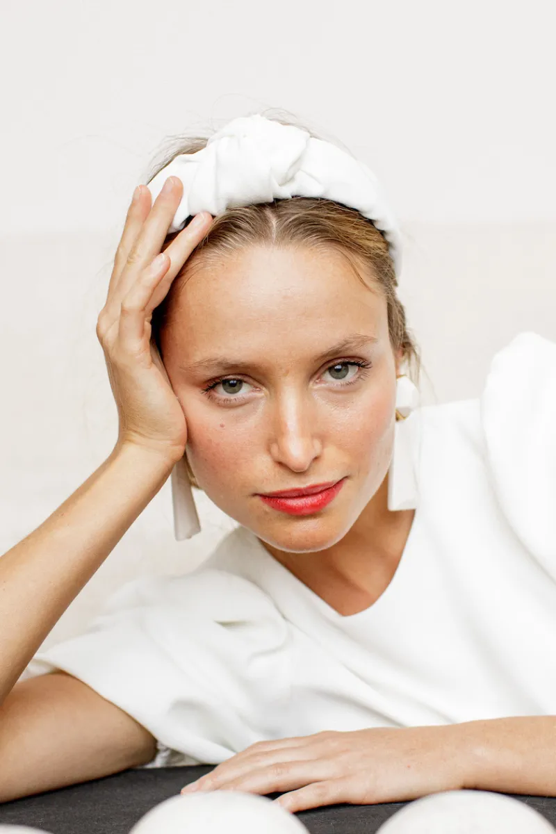 Flash Sale Maison Guillemette SERRE TETE AMORE - COLLECTION BLANCHE