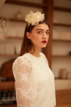 Cheap Maison Guillemette SERRE TETE FLORA - COLLECTION BLANCHE