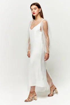 Fashion Maison Guillemette SUR-ROBE PLUIE DE PAILLETTES - COLLECTION BLANCHE