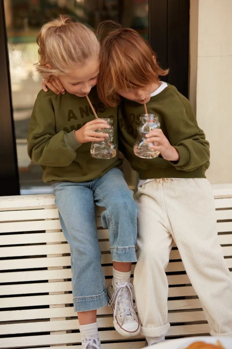 Shop Maison Guillemette SWEAT-SHIRT A NOS AMOURS - ENFANT