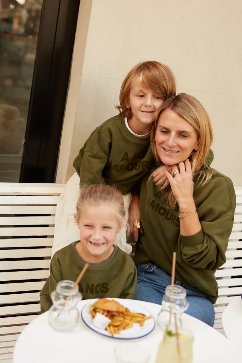 Shop Maison Guillemette SWEAT-SHIRT A NOS AMOURS - ENFANT