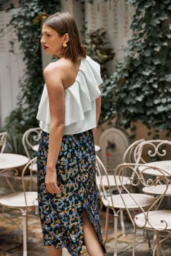 Online Maison Guillemette TOP ASYMETRIQUE IVOIRE