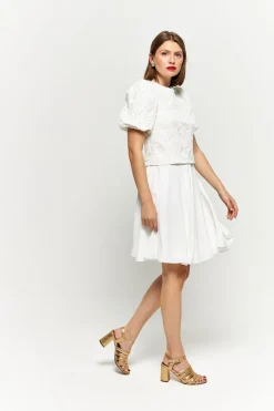 Discount Maison Guillemette TOP JANINA - COLLECTION BLANCHE