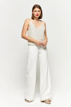 Discount Maison Guillemette TOP PETRA - COLLECTION BLANCHE