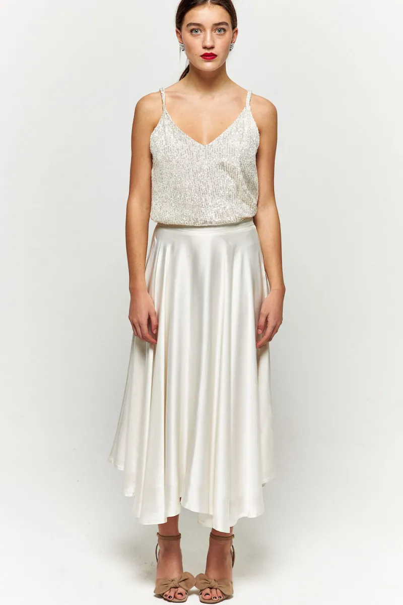 Discount Maison Guillemette TOP PETRA - COLLECTION BLANCHE