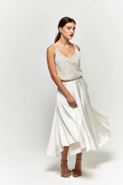 Discount Maison Guillemette TOP PETRA - COLLECTION BLANCHE