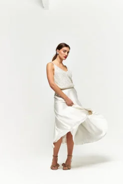 Discount Maison Guillemette TOP PETRA - COLLECTION BLANCHE