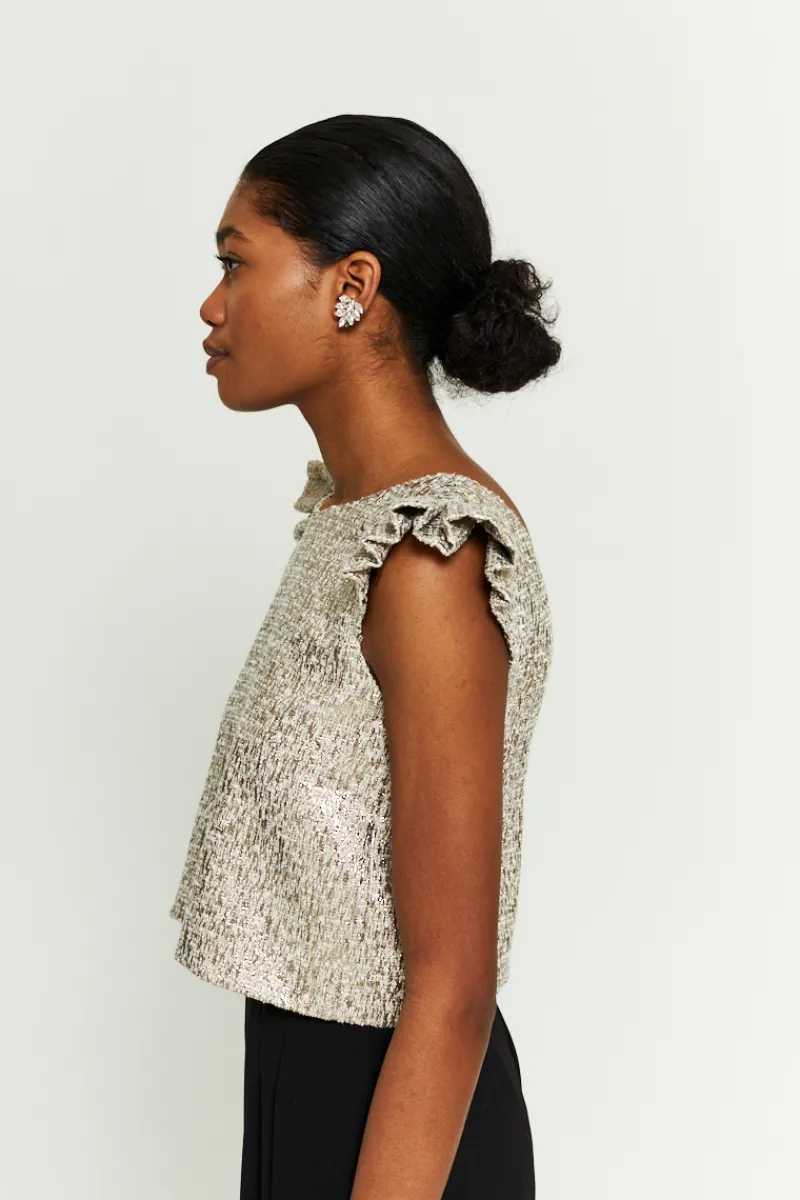 Hot Maison Guillemette TOP ROMA TWEED DORE - LES EMBLEMATIQUES