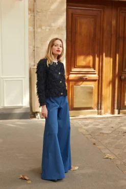 Shop Maison Guillemette VESTE GILET GREG MARINE