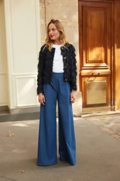 Shop Maison Guillemette VESTE GILET GREG MARINE