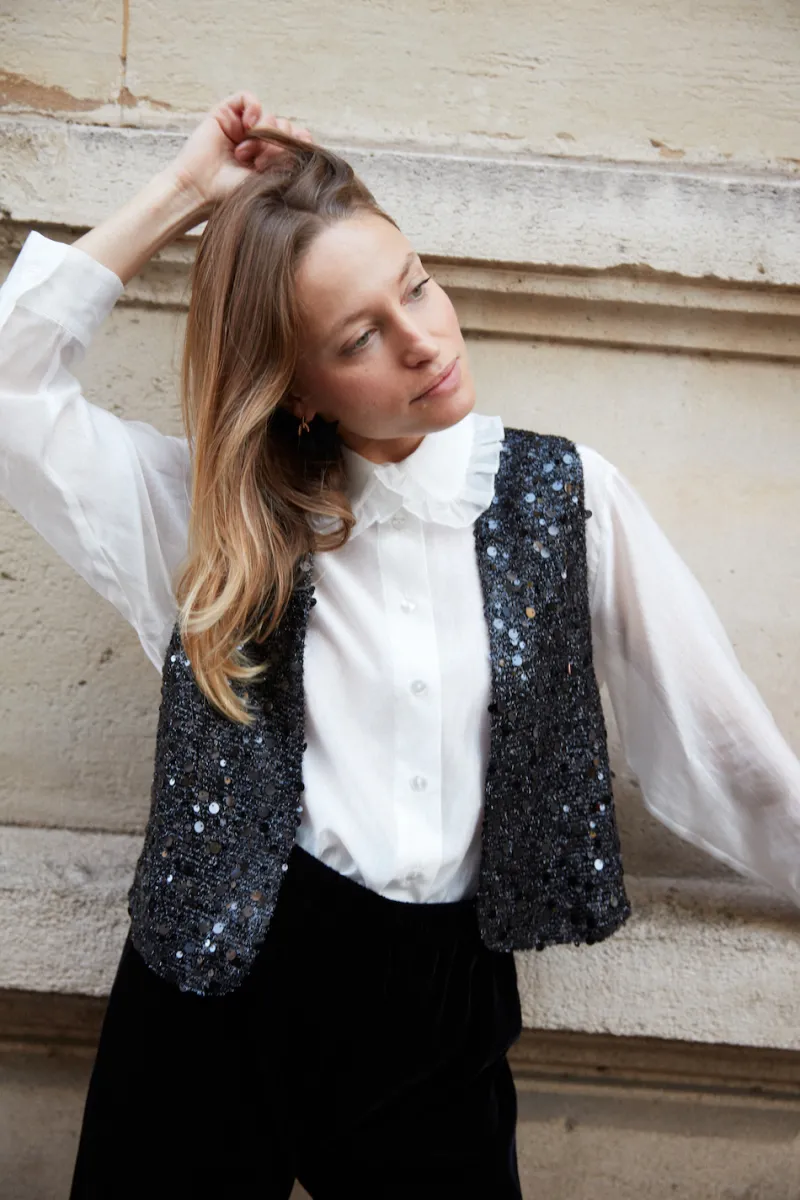 Hot Maison Guillemette VESTE SANS MANCHES ROMY